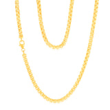 9ct Yellow Gold Silver Filled Chunky Belcher 55cm Chain