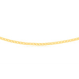 9ct Yellow Gold  Double Curb Fancy 50cm Chain