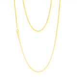 9ct Yellow Gold Silver Filled Fancy 50cm Chain