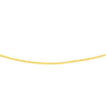 9ct Yellow Gold Silver Filled Fancy 50cm Chain