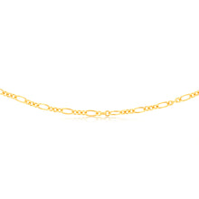 Load image into Gallery viewer, 9ct Yellow Gold Silver-filled Fancy 100Gauge 45cm Chain