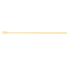 Load image into Gallery viewer, 9ct Yellow Gold Silverfilled Fancy Belcher 27cm Anklet