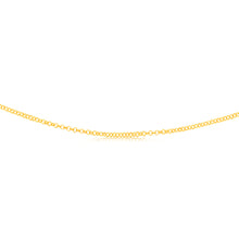 Load image into Gallery viewer, 9ct Yellow Gold Silverfilled Fancy Belcher 45cm Chain