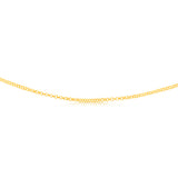 9ct Yellow Gold Silverfilled Fancy Belcher 45cm Chain