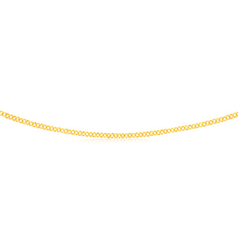 9ct Yellow Gold Silver Filled Fancy Belcher 50cm Chain