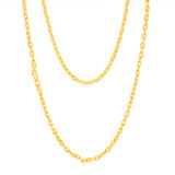 9ct Yellow Gold Silver Filled Fancy 55cm Chain