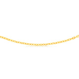 9ct Yellow Gold Silver Filled Fancy 55cm Chain