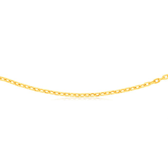 9ct Yellow Gold Silver Filled Fancy 55cm Chain