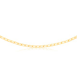 9ct Yellow Gold Silver-filled Fancy 45cm Chain