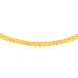 9ct Yellow Gold Silver-filled Fancy 50cm Chain