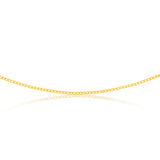 9ct Yellow Gold Silverfilled Fancy 45cm Chain