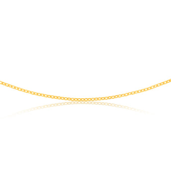 9ct Yellow Gold Silverfilled Fancy 45cm Chain