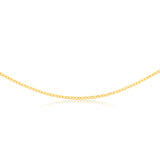 9ct Yellow Gold Silverfilled Fancy 45cm Chain