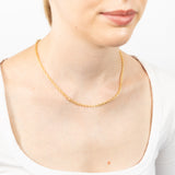 9ct Yellow Gold Silverfilled Fancy 45cm Chain