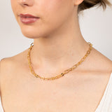 9ct Yellow Gold Silver filled Fancy 45cm Chain