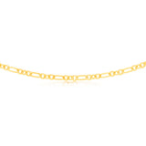 9ct Yellow Gold Silver Filled Fancy 50cm Chain