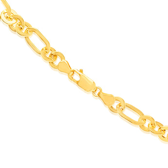 9ct Yellow Gold Silver Filled Fancy 50cm Chain