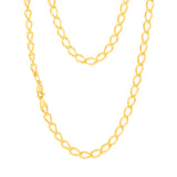 9ct Yellow Gold Silver Filled Fancy 45cm Chain