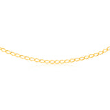9ct Yellow Gold Silver Filled Fancy 45cm Chain