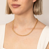 9ct Yellow Gold Silver Filled Fancy 45cm Chain