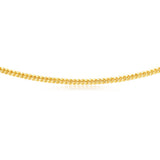 9ct Yellow Gold Silver Filled Diamond Cut Two Tone Square Snake 55cm Chain