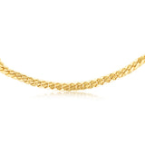 9ct Yellow Gold Silver Filled Curb 55cm Chain