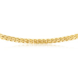 9ct Yellow Gold Silver Filled Curb 55cm Chain