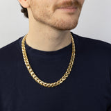 9ct Yellow Gold Silver Filled Curb 55cm Chain