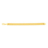 9ct Yellow Gold Silverfilled Fancy 120Gauge Arrow 19cm Bracelet
