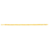 9ct Yellow Gold 140 Gauge Light Miami 21cm Bracelet