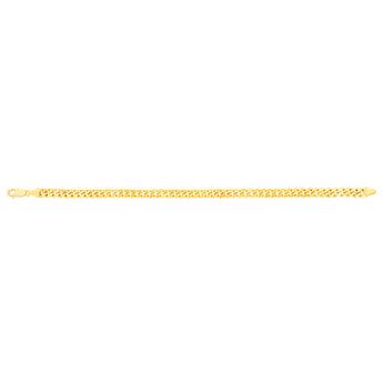 9ct Yellow Gold 140 Gauge Light Miami 21cm Bracelet