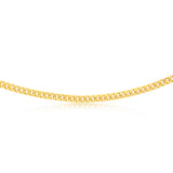 9ct Yellow Gold 140 Gauge Light Miami 50cm Chain