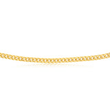 9ct Yellow Gold 140 Gauge Light Miami 50cm Chain