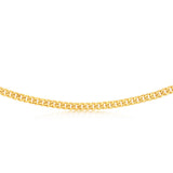 9ct Yellow Gold 140 Gauge Light Miami 55cm Chain