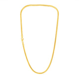 9ct Yellow Gold Silver Filled 90 Gauge 45cm Snake Chain