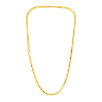 9ct Yellow Gold Silver Filled 90 Gauge 45cm Snake Chain
