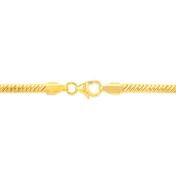 9ct Yellow Gold Silver Filled 90 Gauge 45cm Snake Chain