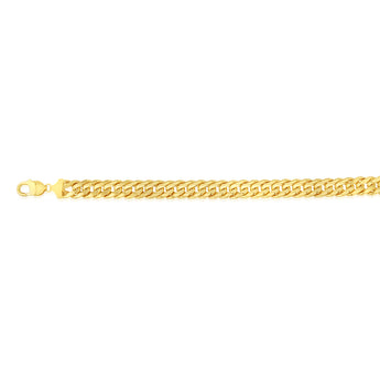 9ct Yellow Gold Silverfilled 210 Gauge Tight Curb 23cm Bracelet