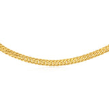 9ct Yellow Gold Silver Filled 210 Gauge Tight Curb 55cm Chain