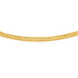 9ct Yellow Gold Silver Filled 210 Gauge Tight Curb 55cm Chain