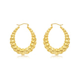 9ct Yellow Gold Silverfilled Stamped Earrings