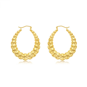 9ct Yellow Gold Silverfilled Stamped Earrings