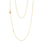 9ct Yellow Gold Silver Filled Fine 40+5cm Chain