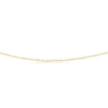 9ct Yellow Gold Silver Filled Fine 40+5cm Chain