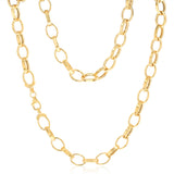9ct Yellow Gold Silver Filled Hollow Belcher 45cm Chain