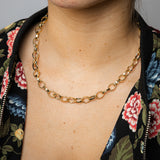 9ct Yellow Gold Silver Filled Hollow Belcher 45cm Chain
