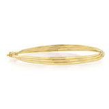 9ct Silverfilled Three Tone Stack Bangle
