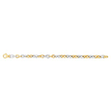 9ct Silverfilled Two Tone Infinity Bracelet
