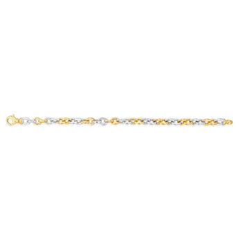 9ct Silverfilled Two Tone Infinity Bracelet