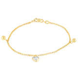 9ct Silverfilled Charm Bracelet